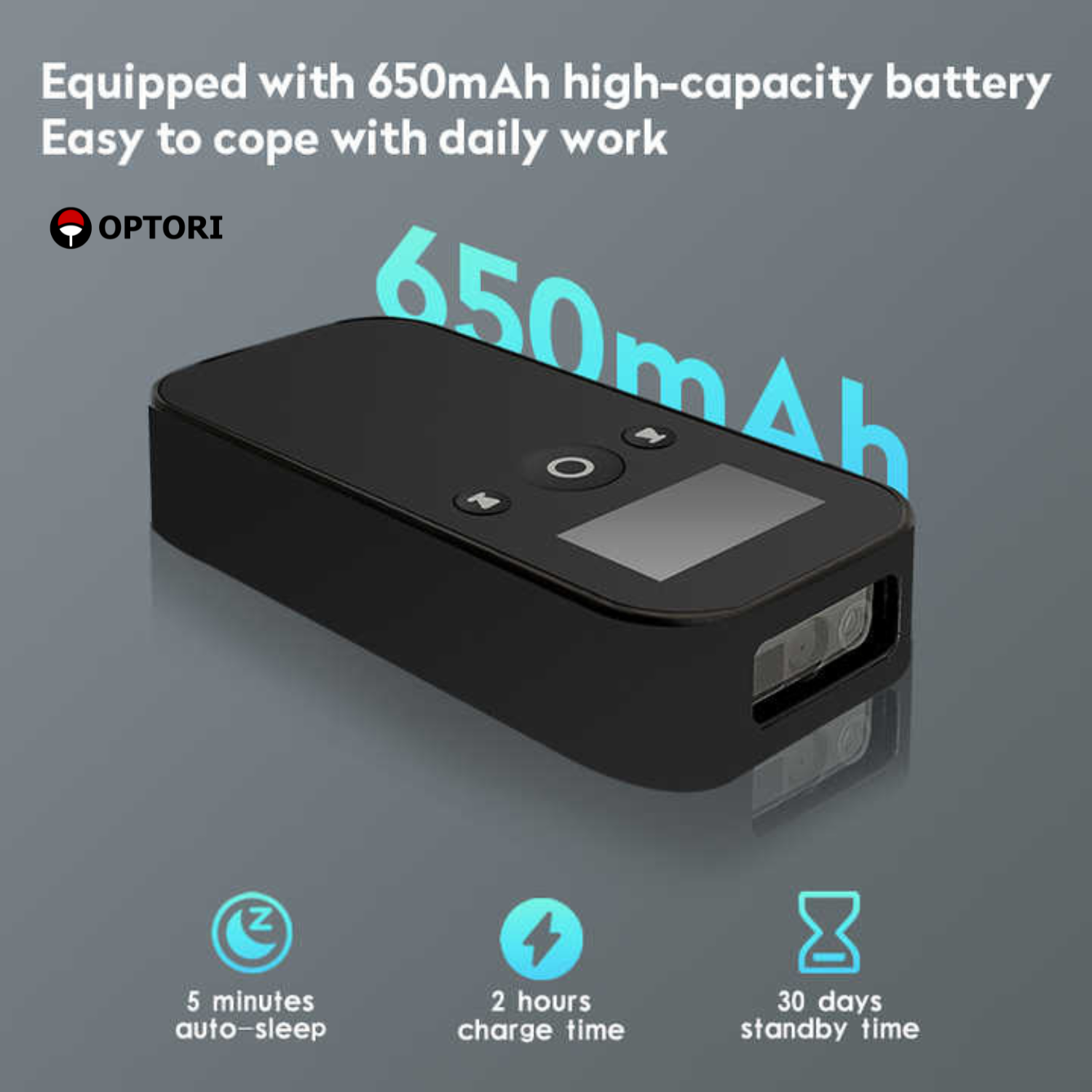 Máy quét mã vạch không dây – Máy đọc mã vạch bluetooth 2D – OPTORI H29 (Hàng chính hãng)