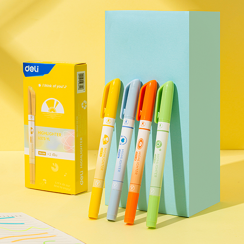 Bút Nhớ Dòng Bút Note Đánh Dấu Dòng Highlight Dạ Quang Pastel BST Limited Deli - Phù Hợp Học Sinh Văn Phòng - CU373