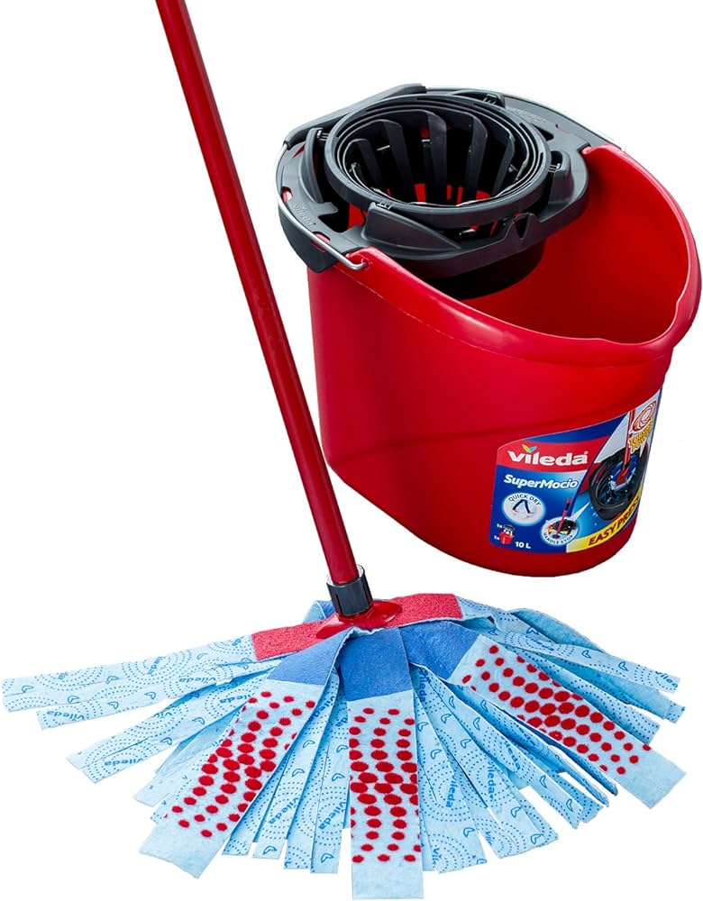 Bộ cây lau nhà VILEDA Supermocio Wet Mop Hàng chính hãng