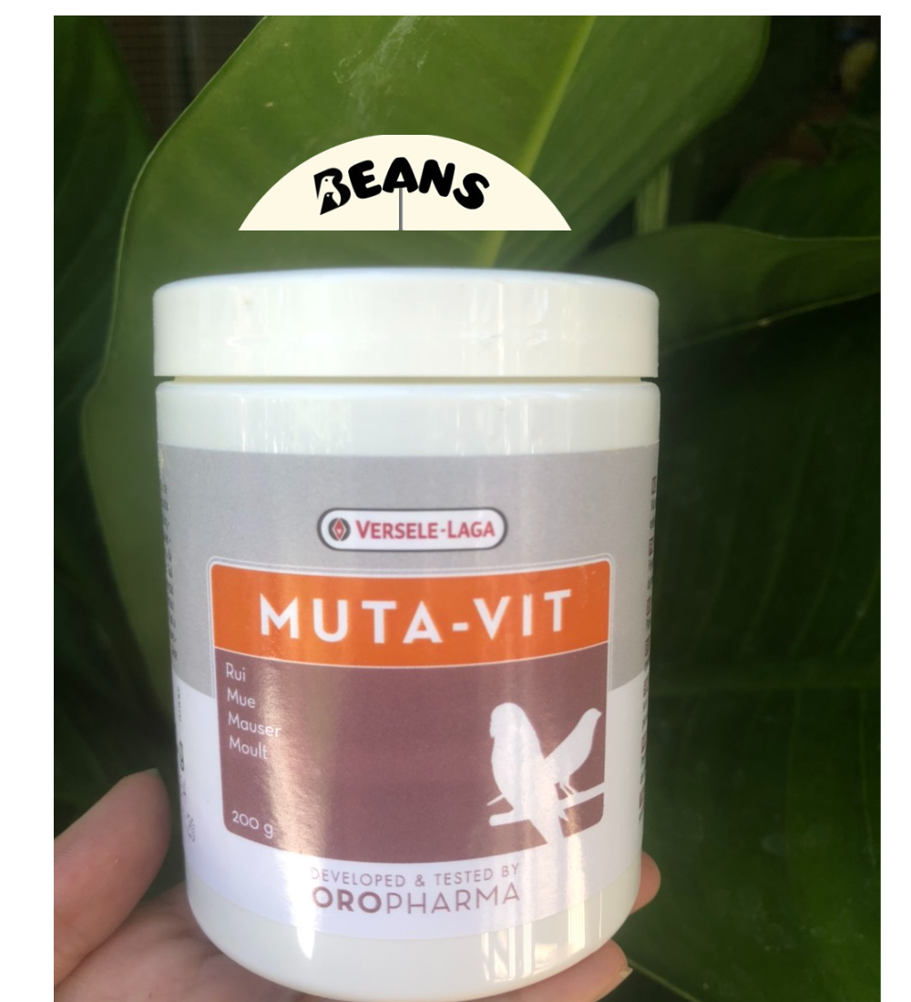 Vitamin hỗ trợ thay lông cho chim cảnh Mutavit dạng bột hàng nhập Bỉ ( lẻ 20gr, 50gr, 100gr)