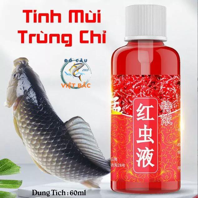 Bộ 3 chai tinh mùi trùn chỉ siêu nhậy mồi câu cá chuyên câu chép diếc rô tặng kèm 2 gói bột trùng chỉ cao cấp