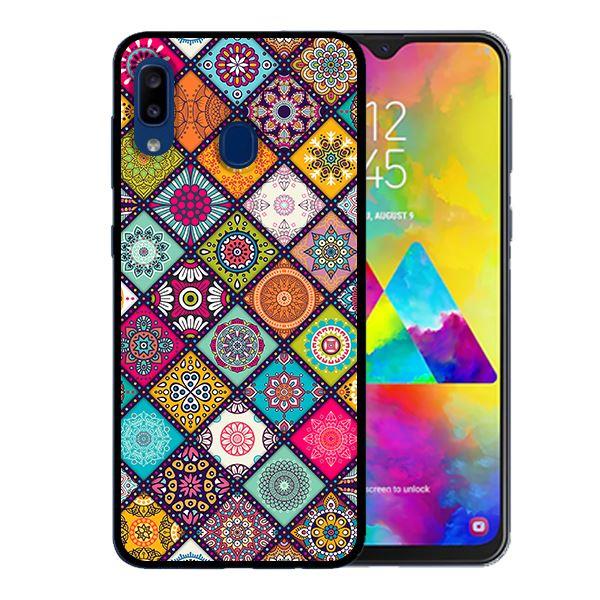 Ốp lưng cho Samsung Galaxy A30  Họa Tiết Ô Vuông - Hàng chính hãng