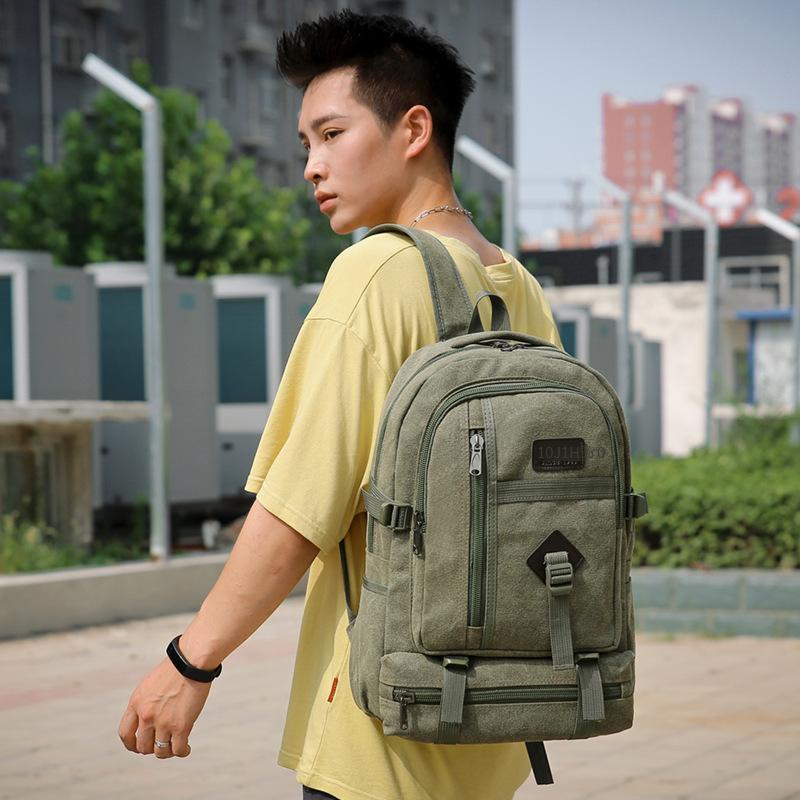 Phong cách mới nhất của phong cách bùng nổ bán chạy nhất của Amazon phong cách kinh doanh đơn giản đi lại ba lô máy tính ba lô ba lô vải bố ba lô nam tại chỗ