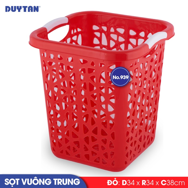 Sọt vuông trung nhựa Duy Tân - 11432 - Giao màu ngẫu nhiên - Hàng chính hãng