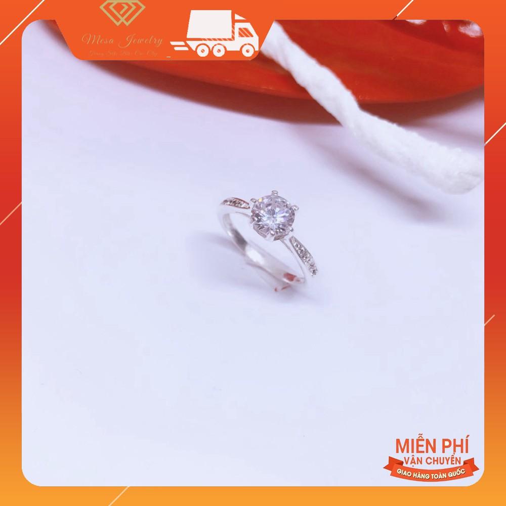 NHẪN NỮ BẠC TA - NHẪN ĐÁ TRẮNG TRẺ TRUNG