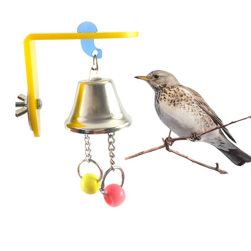 Bird Parrot Toys Bird Chew Toy with Bells Hanging Toy for Parakeet Cockatiel