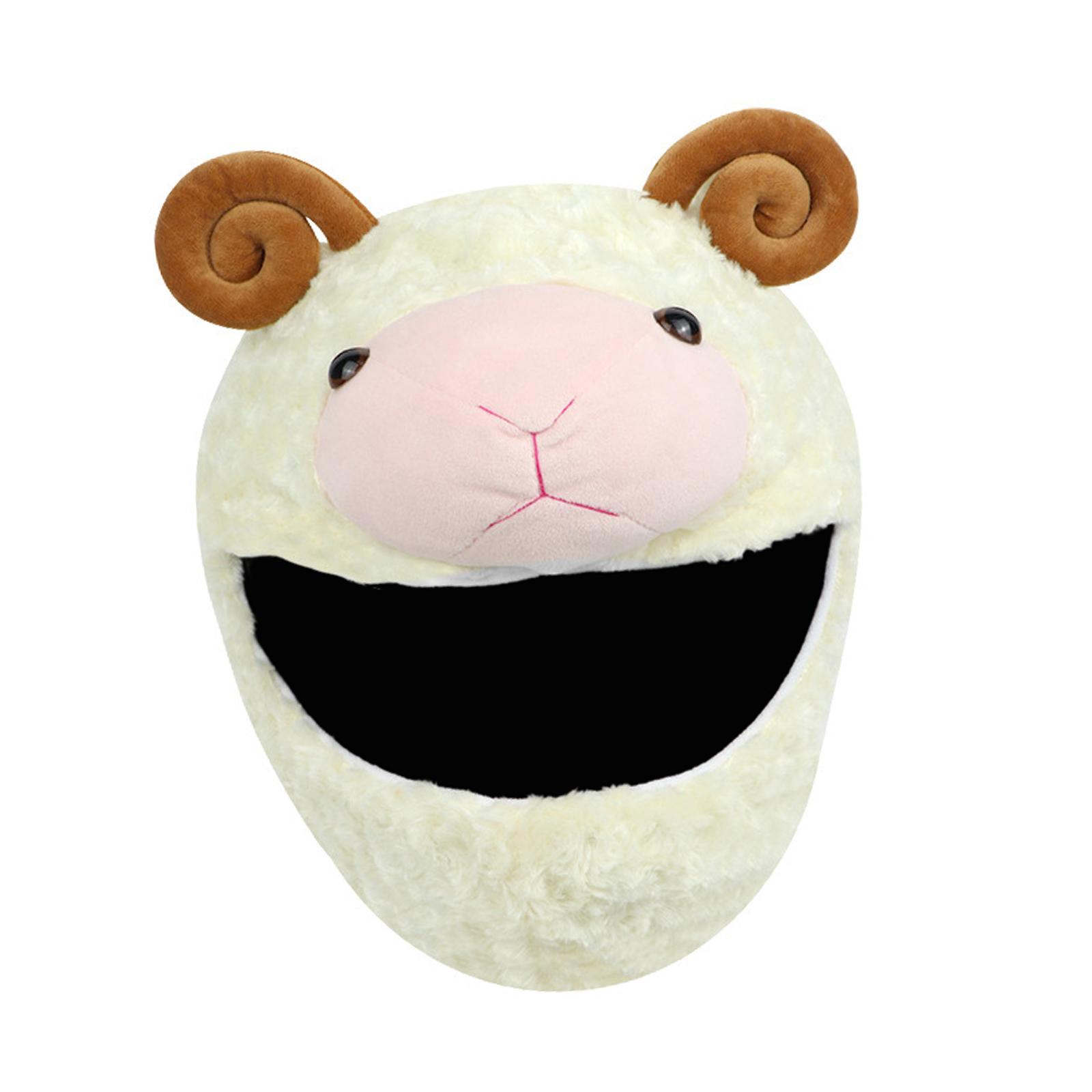 Cover Sleeve for Full Face Helmets Motorbike Plush Funny  Cover