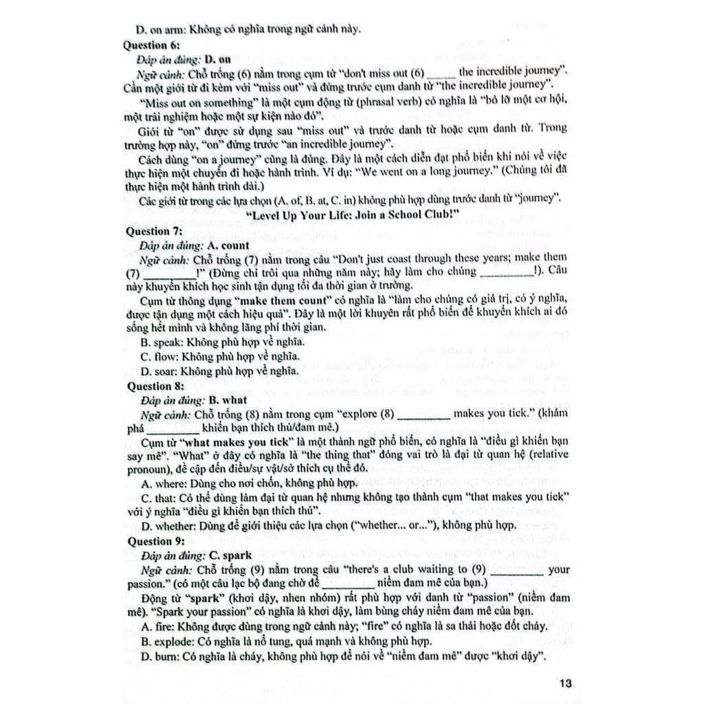 Giải Chi Tiết Bộ Đề Luyện Thi Thử Tốt Nghiệp THPT Môn Tiếng Anh - Theo Cấu Trúc Đề Thi Mới 2025 - HA