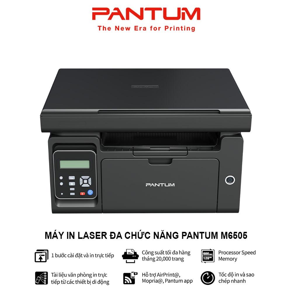 Máy in Laser đa chức năng PANTUM M6505, in đen trắng, tốc độ cao, scan, photocopy, khổ giấy A4 (Hàng chính hãng)