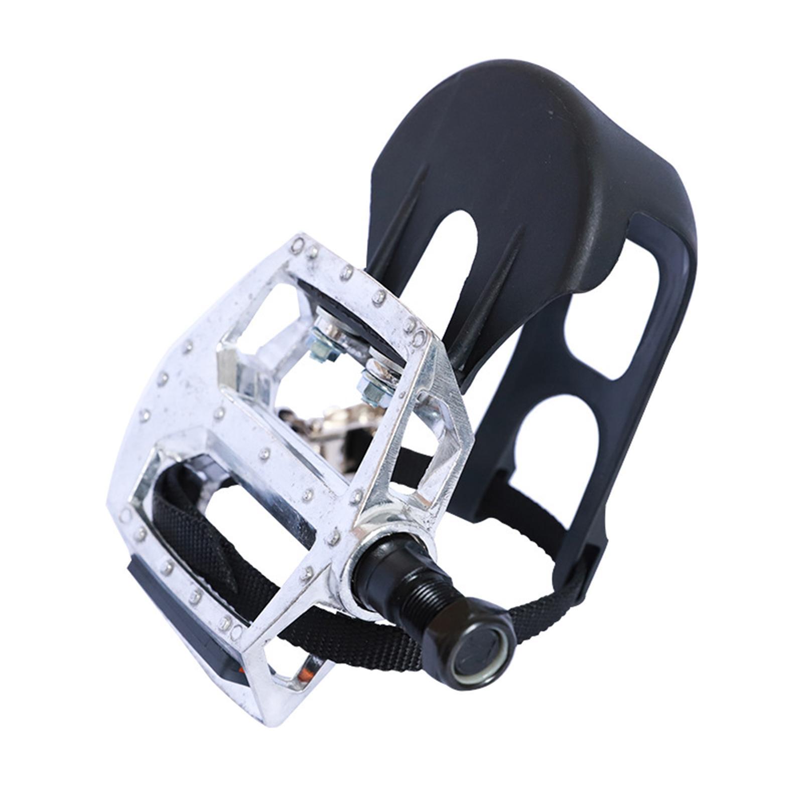 Exercise Bike Pedal with Straps and Toe Clips Platform Pedal 9/16'' or 1/2''