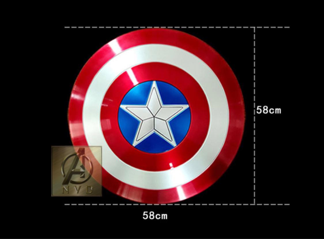 Khiên Captain America kim loại size 1:1 loại xịn cực đẹp