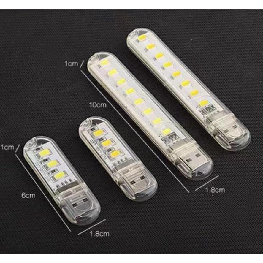 Thanh đèn LED mini gồm 3bóng/8bóng/5bóng cổng cắm USB thích hợp để bàn học