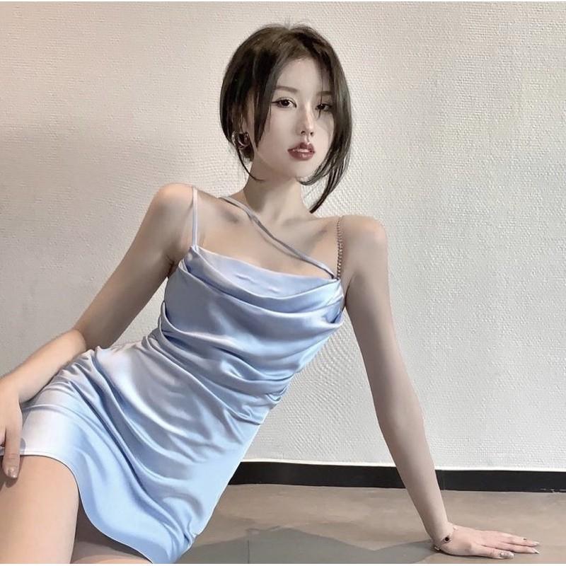 ĐẦM DÂY CHÉO ĐÍNH HẠT CỰC XINH