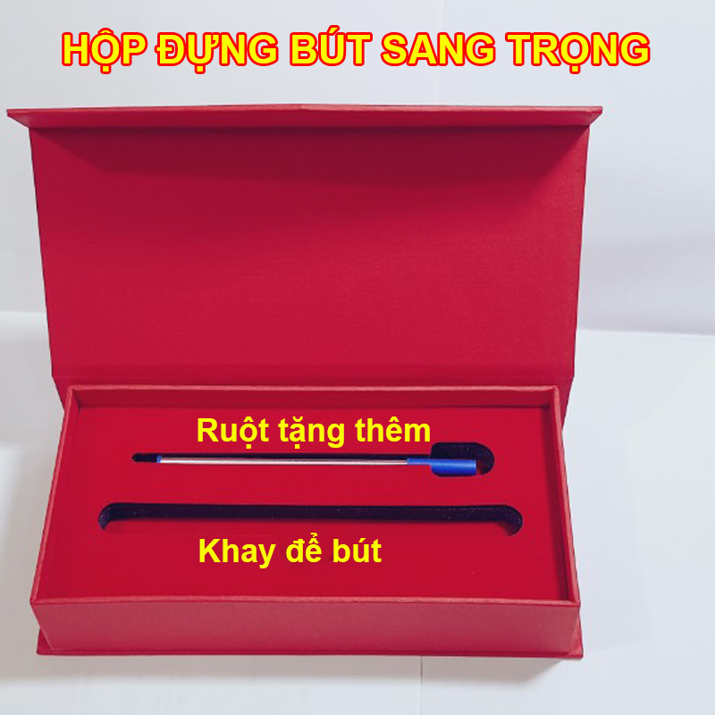 (Gift) Bút ký khắc tên cao cấp Doanh nhân LC 011, đẳng cấp và sang trọng, mực đều ở mọi góc nghiêng