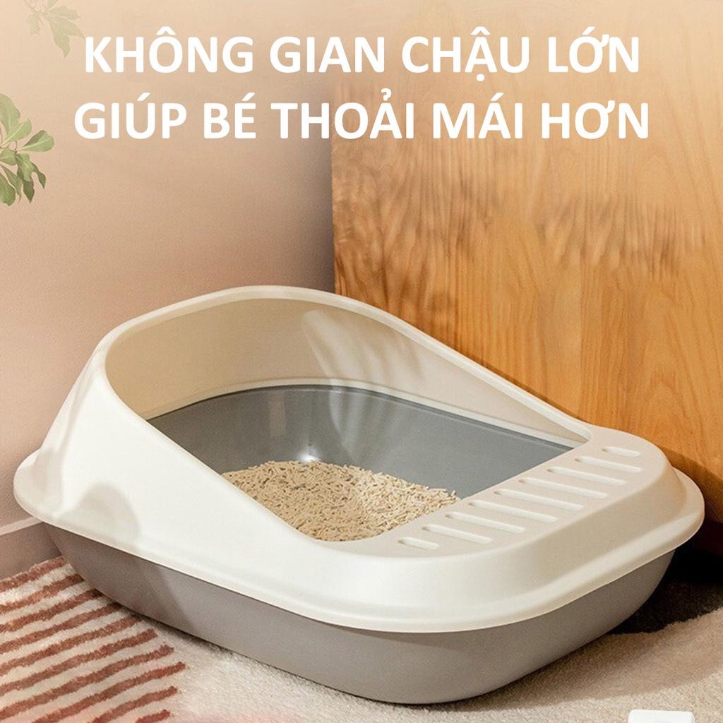 CHẬU VỆ SINH CHÓ MÈO CAO CẤP - BỒN VỆ SINH CHO MÈO CAO CẤP(PKW036)