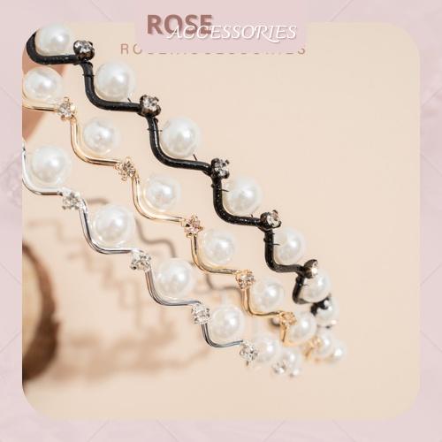 Bờm tóc ngọc trai nhân tạo phong cách Hàn Quốc Rose.Accessories mã B01