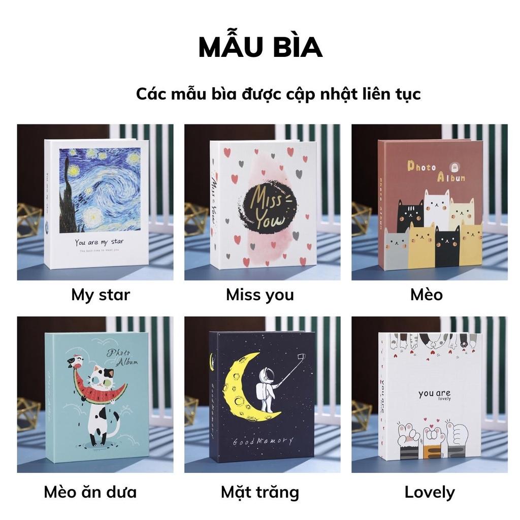 Album ảnh 10x15, 9x12,13x18 đựng 100 tấm bìa giấy cứng đẹp siêu cute giữ ảnh cho con làm quà tặng