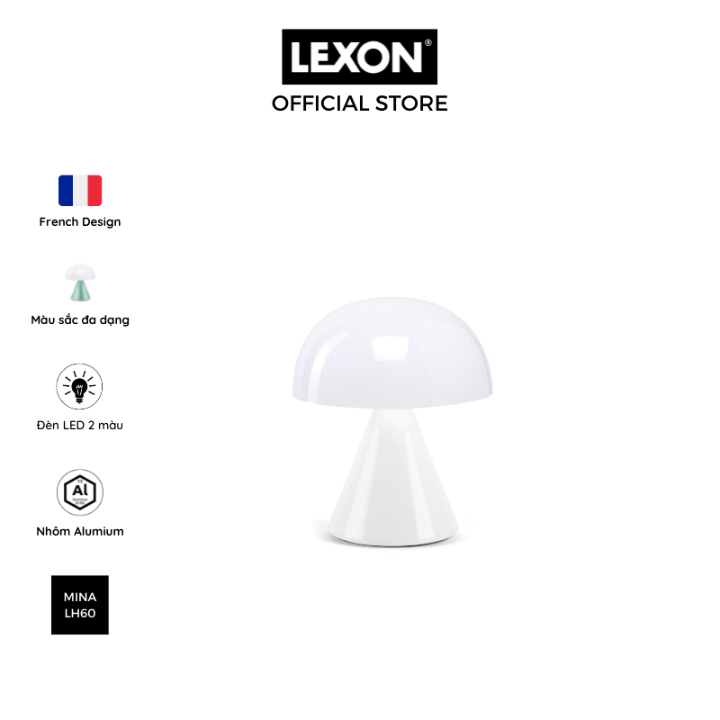 Đèn LED mini LEXON MINA 9cm để bàn - Hàng chính hãng