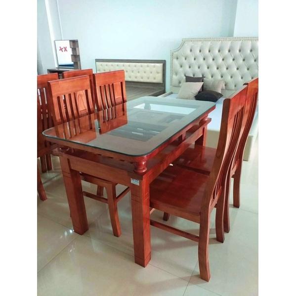 SIÊU SALE bàn ghế ăn cho phòng bếp gỗ xoan ta 4 ghế hoặc 6 ghế tùy chọn