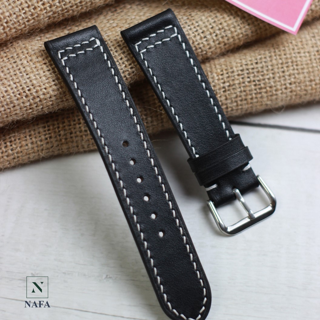 Dây đồng hồ da bò handmade thời trang NAFA AL104 trẻ trung sang trọng – BH 3 năm