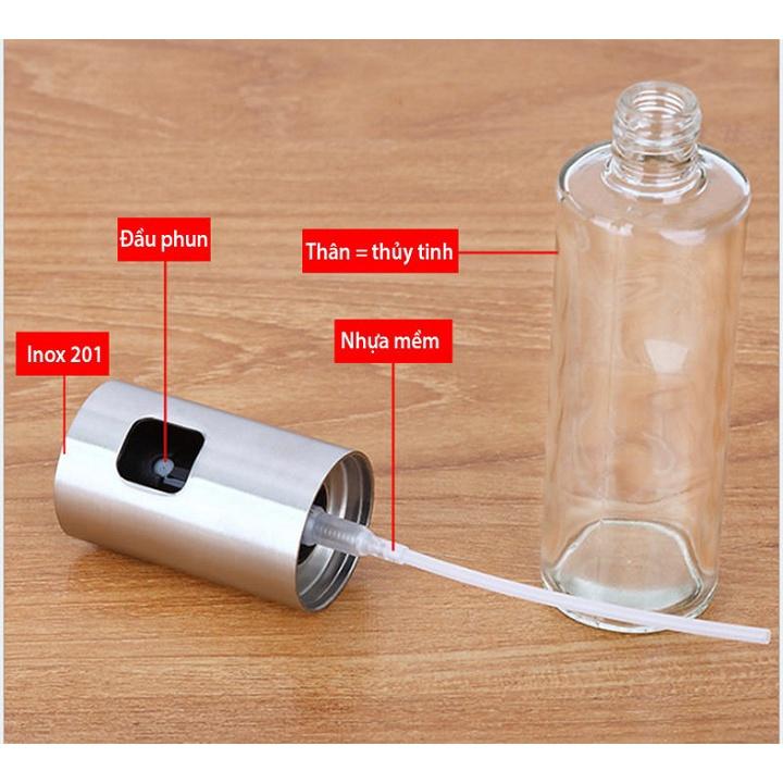 Bình xịt dầu ăn dạng phun sương cao cấp dung tích 100ml