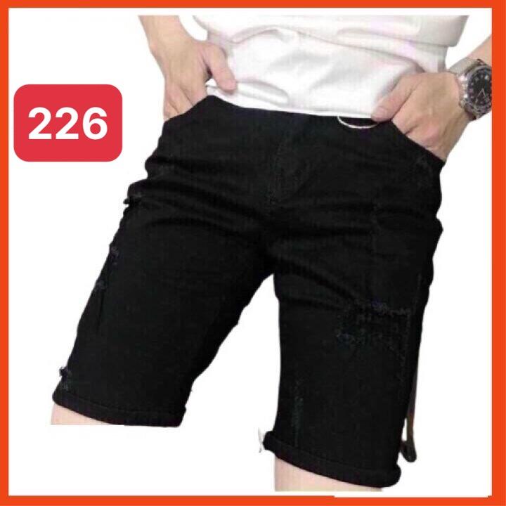 Quần short jean chất bò co giãn- quần lửng nam nhiều mẫu thời trang TINA ms226