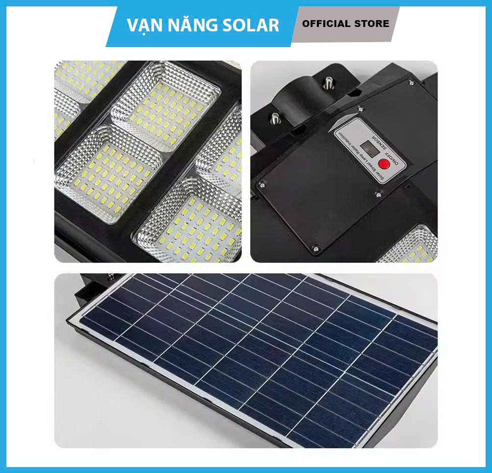 Đèn đường liền thể năng lượng mặt trời 600W