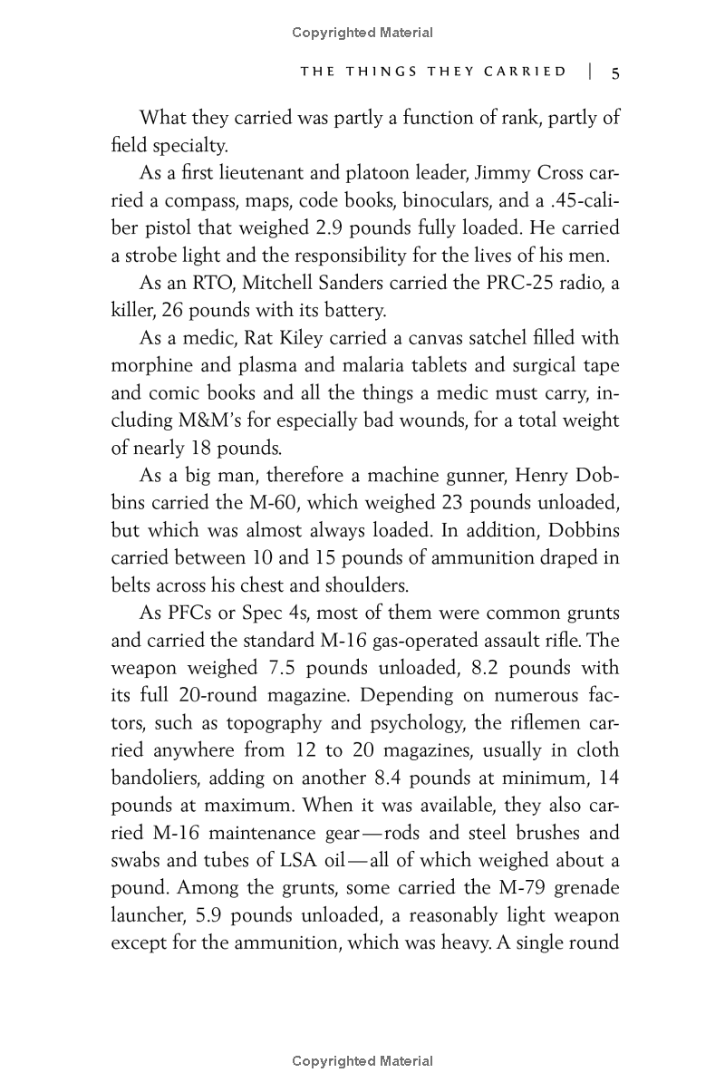 Sách ngoại văn: The Things They Carried