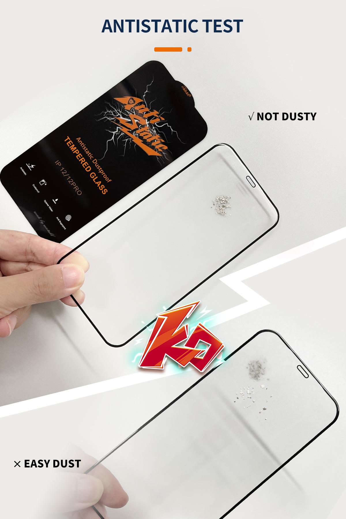 Kính cường lực Full màn cho iPhone 6 6s 7 8 Plus X XR XS Max 11 12 13 14 Pro Max Plus chống tĩnh điện chống bụi