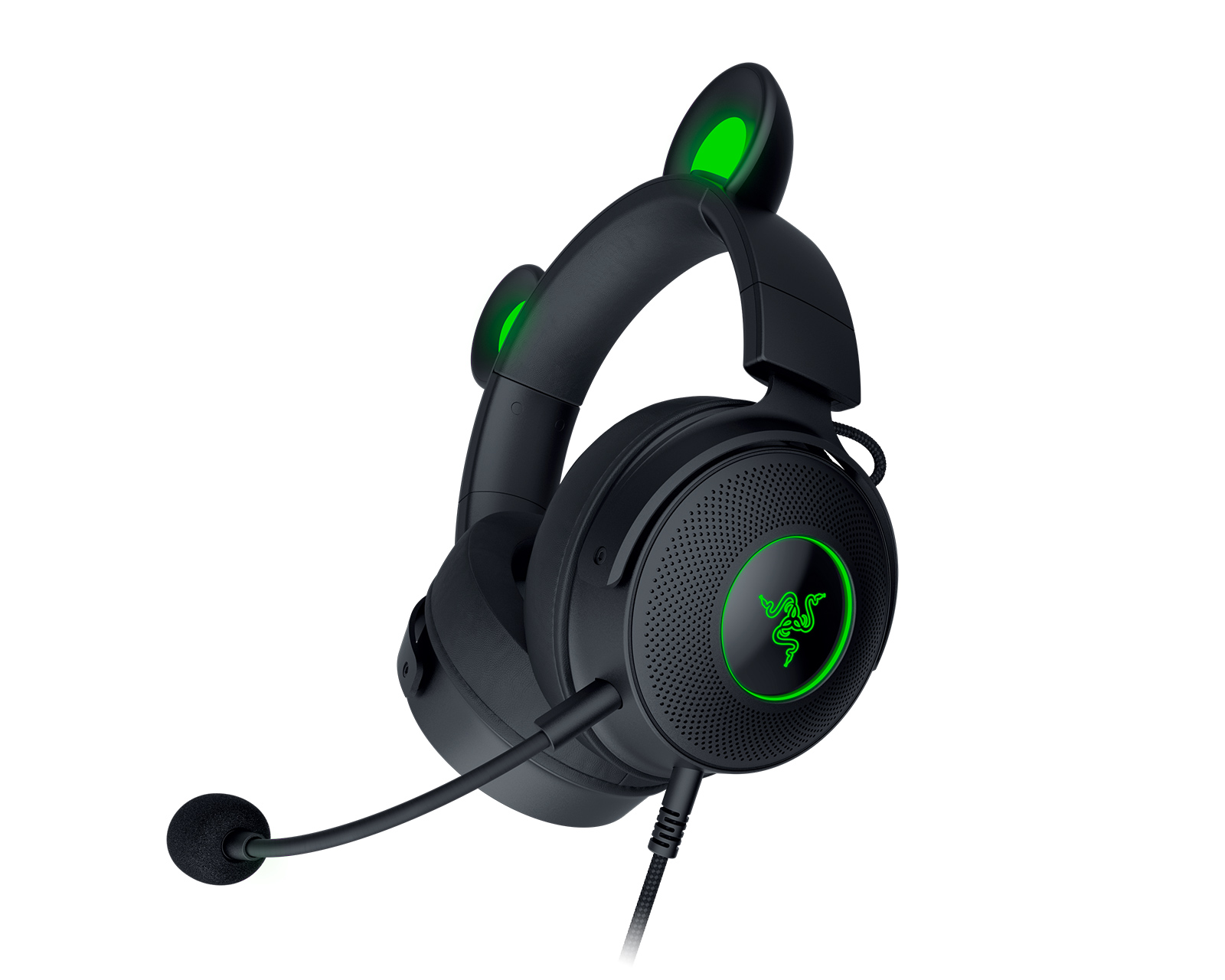 Tai nghe có dây chùm đầu Razer Kraken Kitty Edition V2 Pro-Wired RGB Headset with Interchangeable Ears_Mới, hàng chính hãng