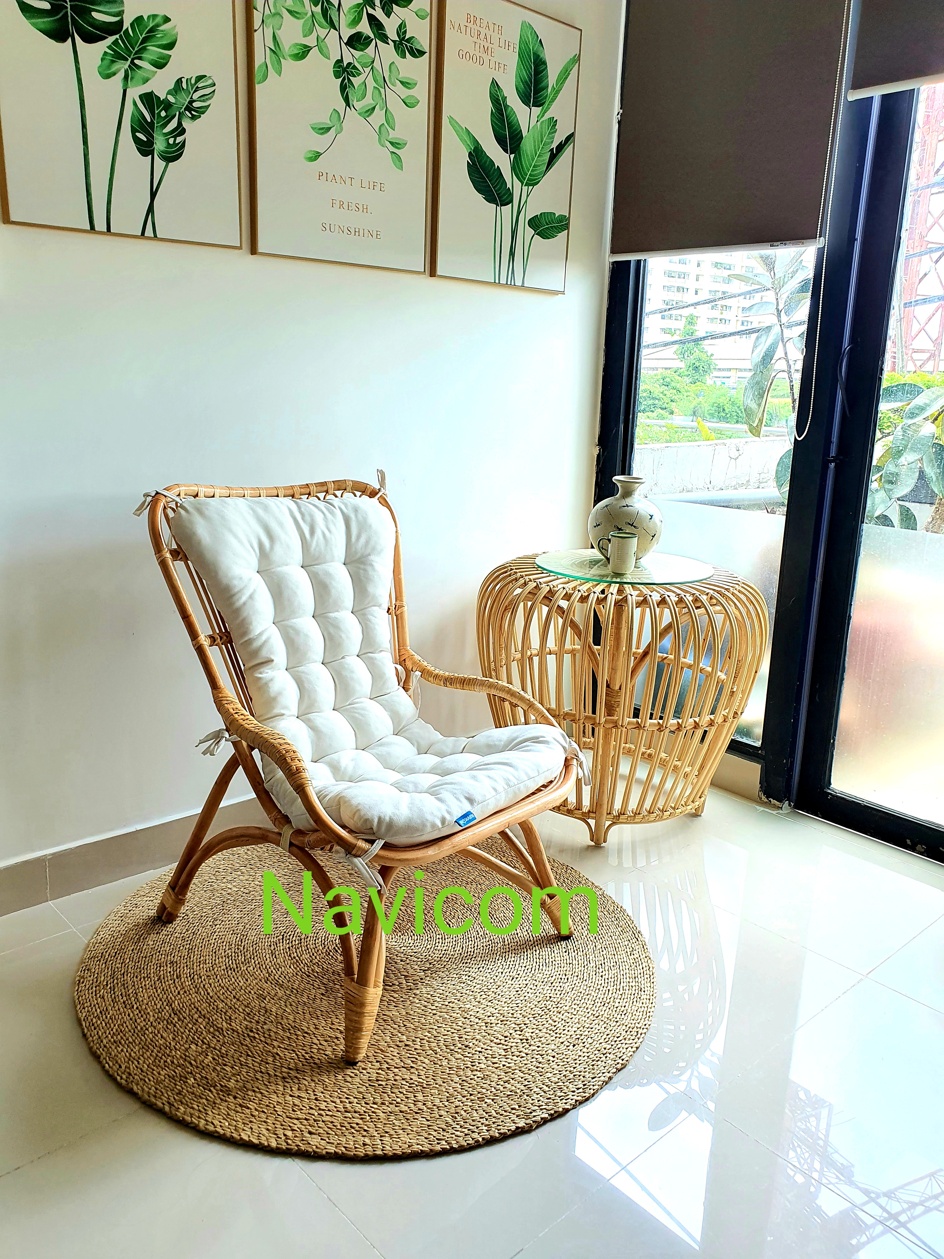 Ghế thư giãn, đọc sách mây tự nhiên