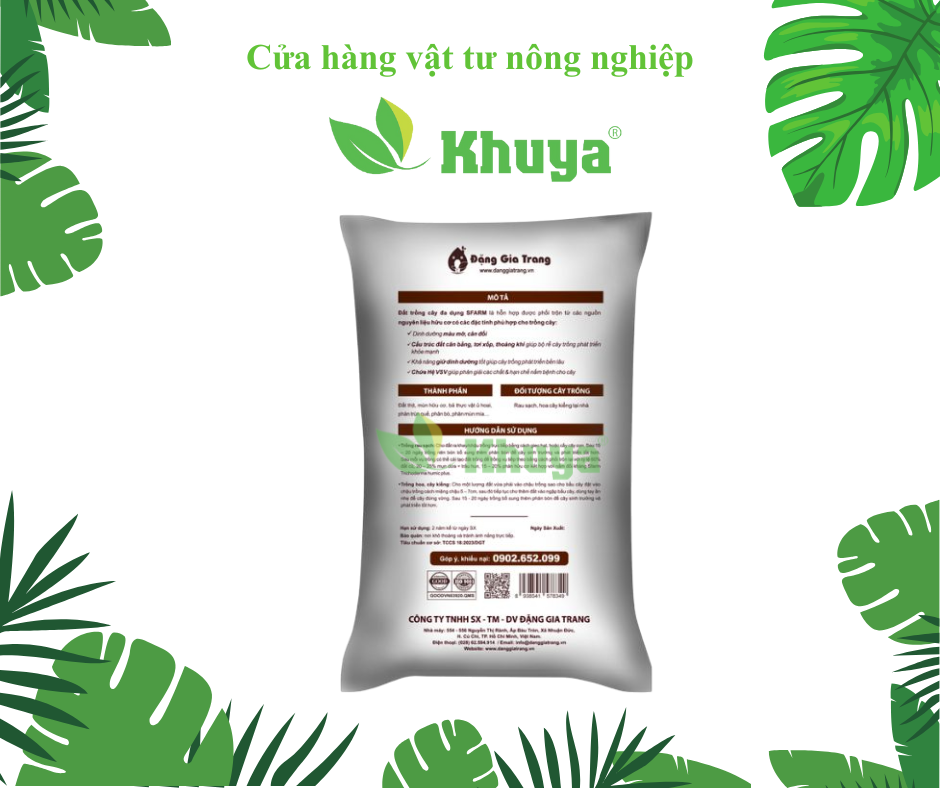 Đất thịt đa dụng Sfarm 20dm3 nặng khoảng 14kg