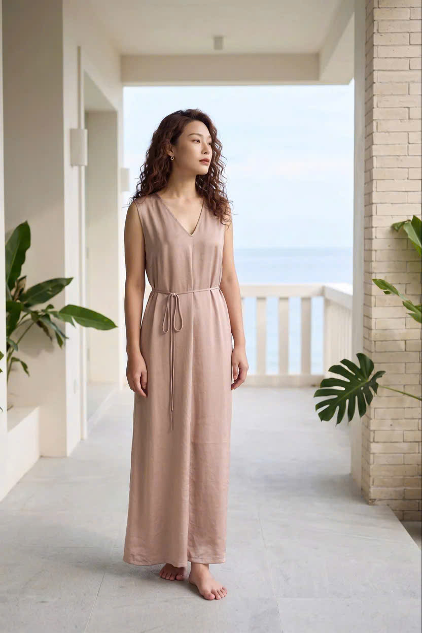 Đầm Maxi Dáng Suông Tencel Ánh Tức Dre202 Thời trang Hity
