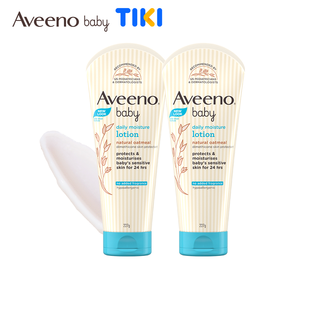 Bộ 2 Sữa dưỡng ẩm cho da khô và nhạy cảm Aveeno Daily Moisture 227g