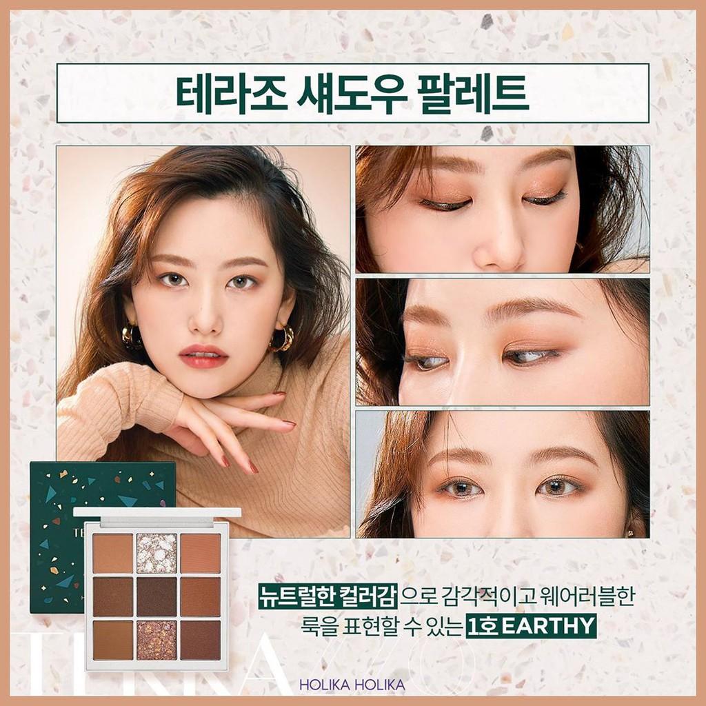 Bảng Phấn Trang Điểm Mắt 9 Ô Holika Holika Terrazzo Shadow Palette