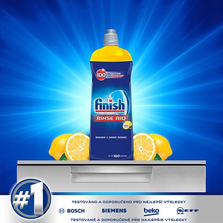 Dung dịch nước làm bóng finish 800ml Đậm đặc hương chanh