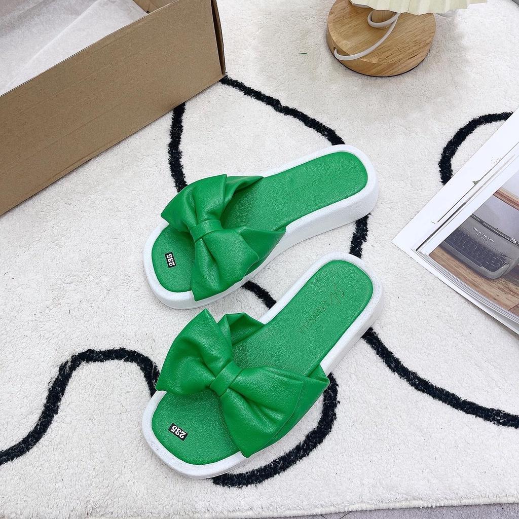 ️Dép quai ngang đính nơ đế đúc cực xịn