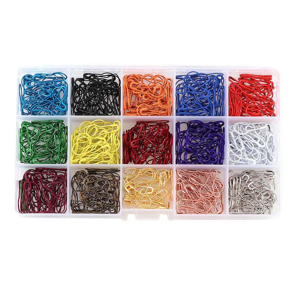 300/600pcs metal pear gourd bulb shape pin Knitting Marker 600pcs