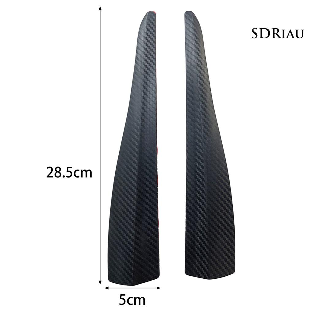 Bộ 2 Miếng Dán Bảo Vệ Góc Xe Hơi Bằng Sợi Carbon Chống Va Chạm
