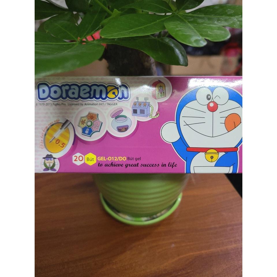 01 Hộp 20 Cây Bút Gel Doremon Mực Tím ( Ngòi 0,5mm )