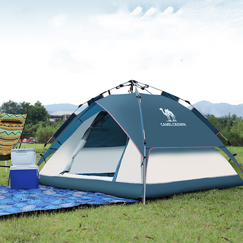 Lều cắm trại ngoài trời CAMEL CROWN Dày Dày Di động Hoàn toàn tự động Cửa sổ bật lên Chống mưa