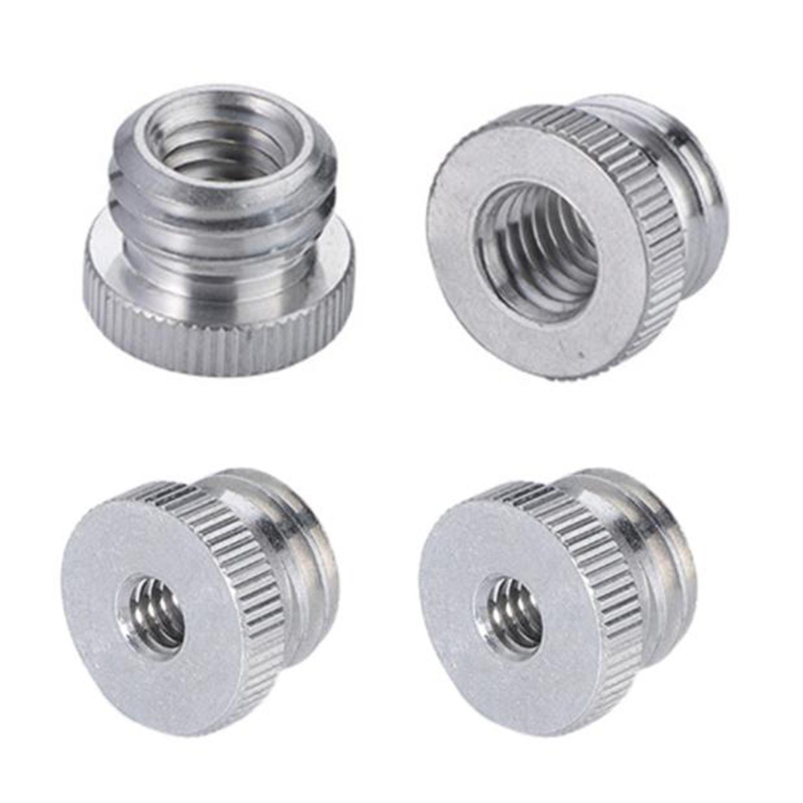 2 Pieces 5/8 inch to 1/4 inch Microphone Screw Accessory for Camera Tripod