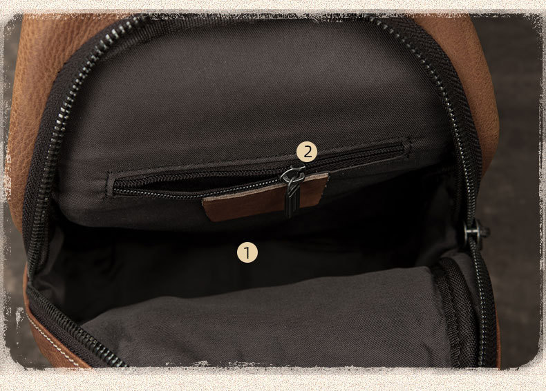 Túi da đeo chéo sling bag da bò G155