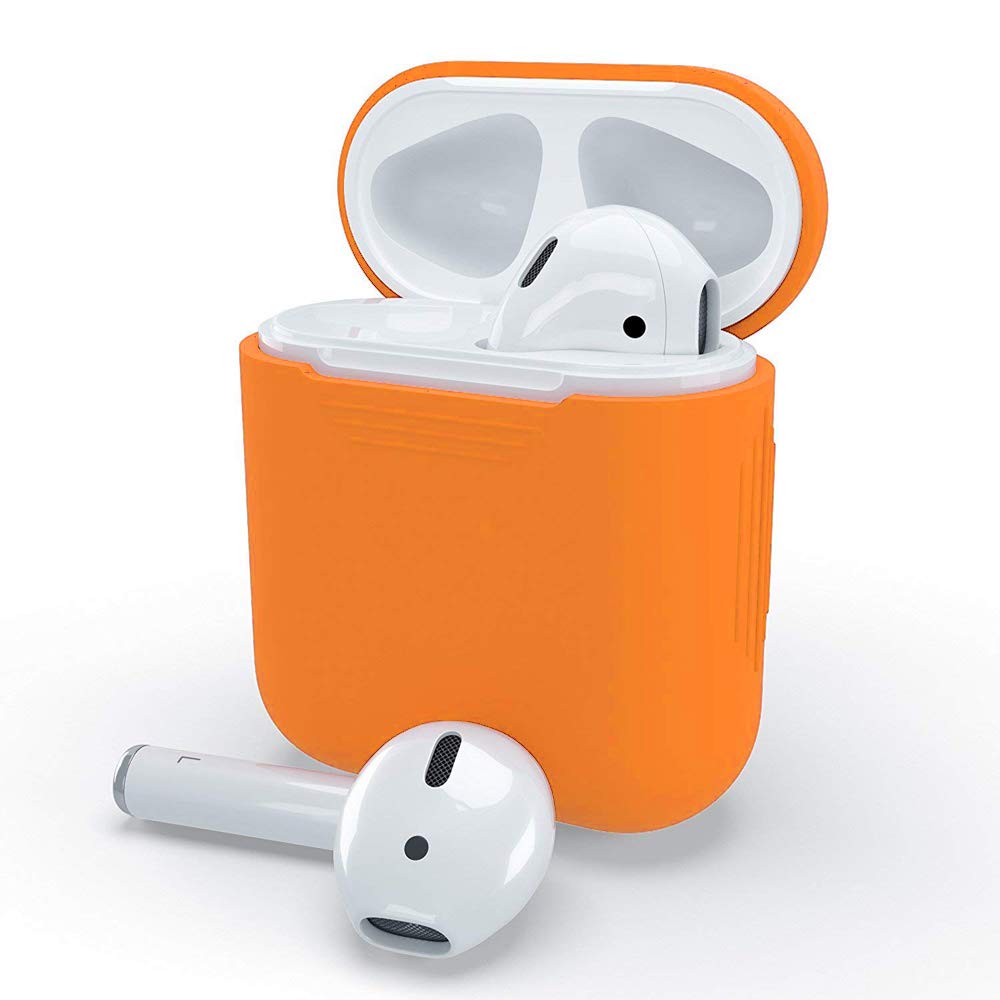 Bao case silicon cho tai nghe Apple Airpods / Earpods hiệu Hotcase (siêu mỏng, bảo vệ toàn diện, chống trầy, chống bụi) - Hàng chính hãng