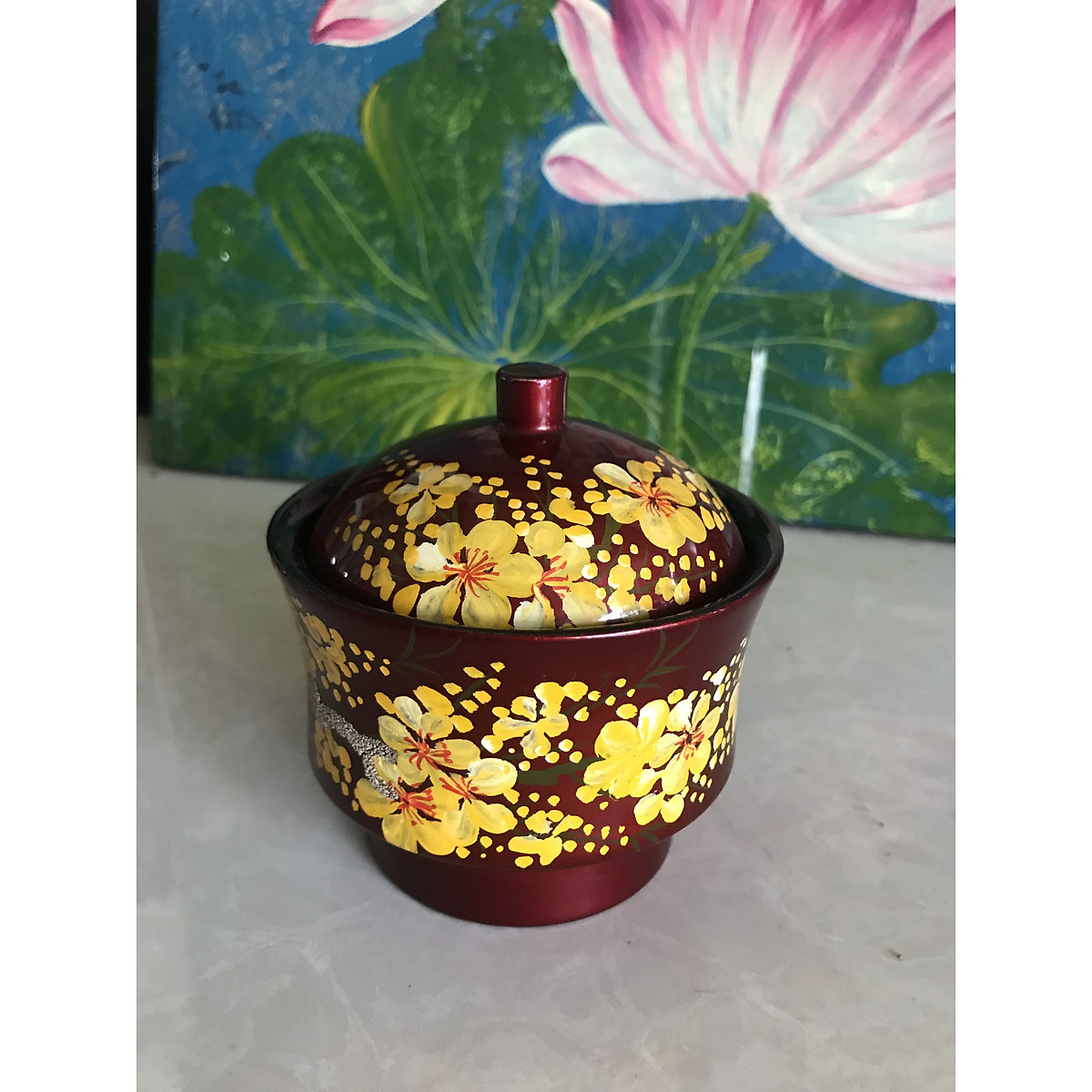Hủ sâm sơn mài cap cấp
