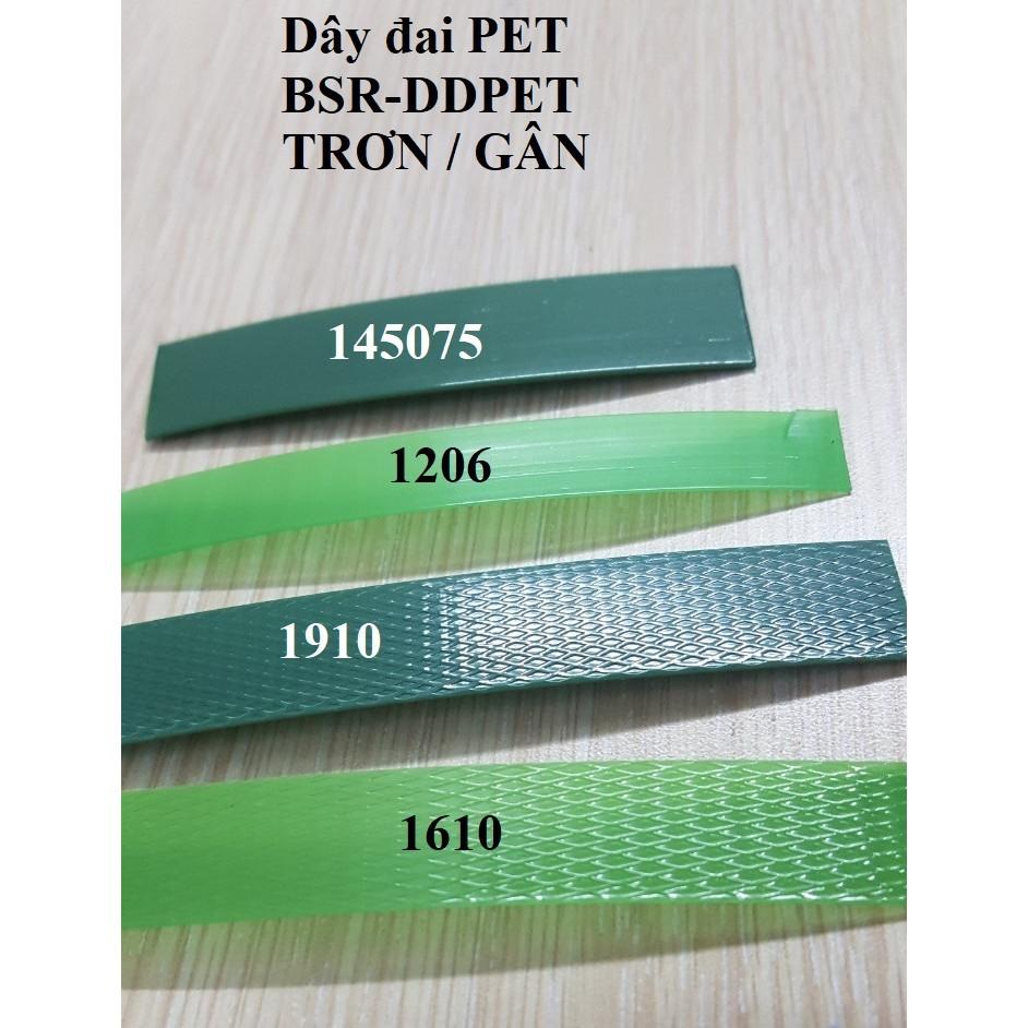 Dây đai PET Mã 1610 Bản rộng 16mm Dày 1mm Cuộn Nặng 20kg