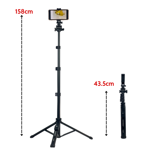 Gậy chụp ảnh điện thoại Yunteng VCT-91666 - Phụ kiện tích hợp 3 chân tripod và cằm tay selfie nhỏ gọn tiện lợi - Hàng chính hãng