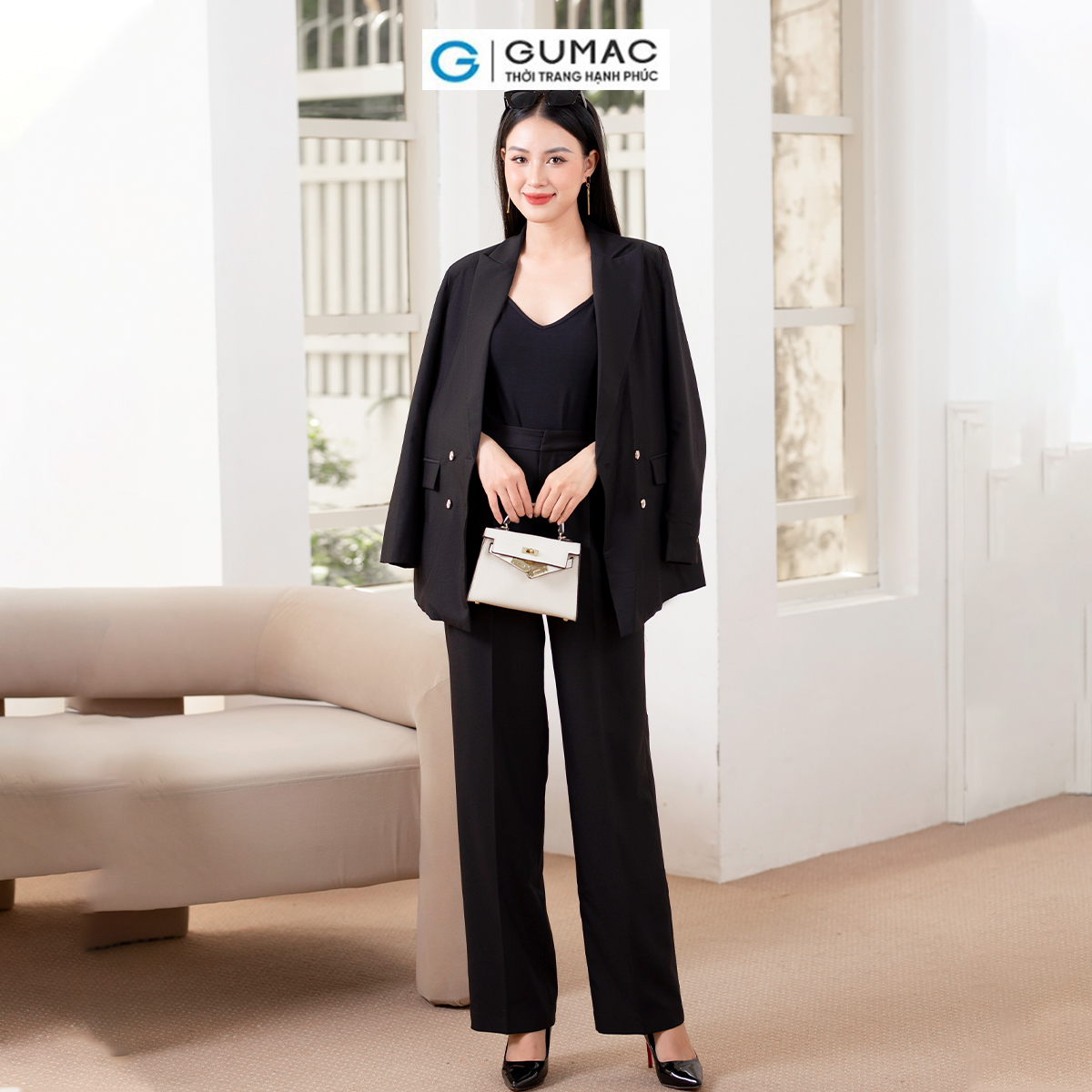 Áo Blazer dáng suông thời trang GUMAC AD10040