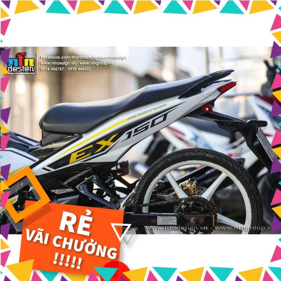 Tem Rời Exciter 150 Mẫu Chữ Ex Trắng Đen Vàng