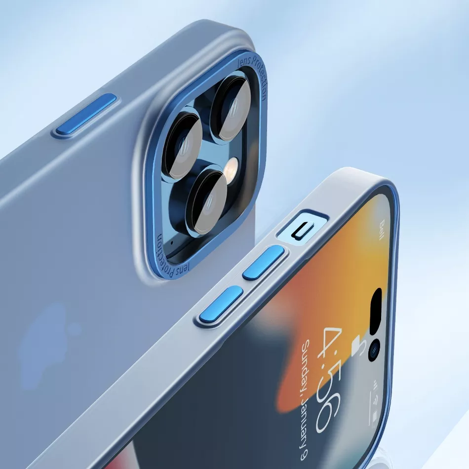 Ốp lưng chống sốc cho iPhone 14 Pro Max (6.7 inch) hỗ trợ sạc Maqsafe hiệu WIWU PC Ultra-thin Frosted Magnetic Case (mặt lưng nhám mờ, gờ bảo vệ Camera 0.5mm) - hàng nhập khẩu